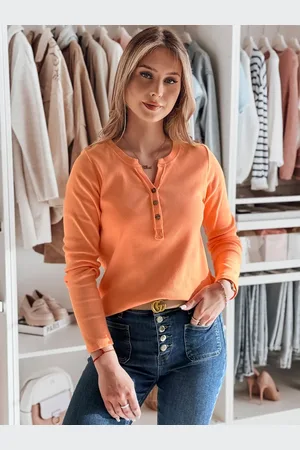 D-Street Long sleeve damski one size FELORIA pomarańczowa