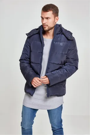 Urban classics Námořnická bunda Puffer s kapucí