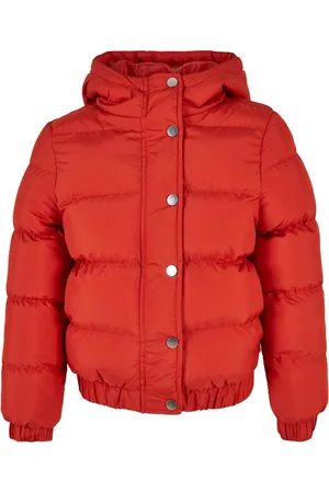 Urban classics Dívčí mikina Puffer Jacket s kapucí