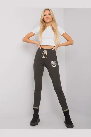 RELEVANCE Sweatpants-RV-DR-6650.81P-dark khaki