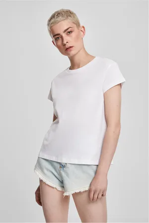 Urban classics Dámské tričko Basic Box v bílé barvě