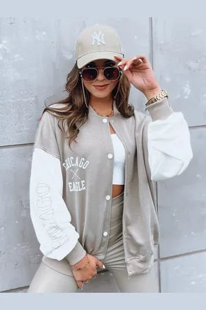 D-Street Dámská bomber bunda OLDSCHOOL CHICAGO Barva tmavě béžová