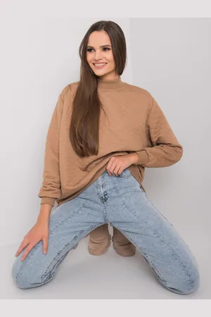 BASIC FEEL GOOD Sweatshirt-RV-BL-7447.29-camel