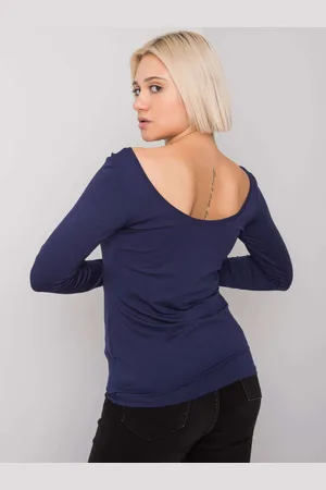 Fancy Blouse-FA-BZ-7552.94P-navy blue