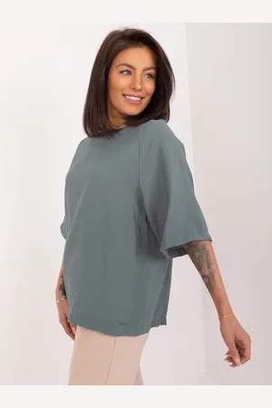 Sublevel Blouse-D60074M11157A-khaki