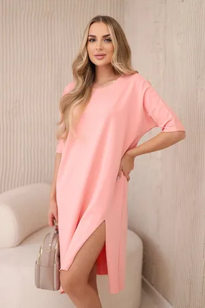 Kesi Oversize šaty meruňkové