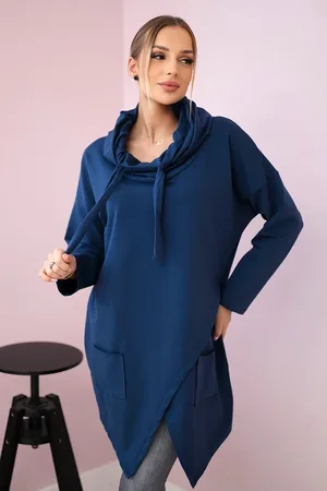 Kesi Tunika s psaníčkem vpředu Oversize džíny