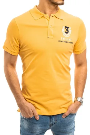 D-Street Pánské polo tričko žluté