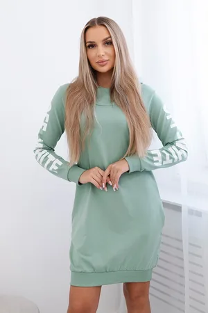 Kesi Šaty Off White tmavě mint