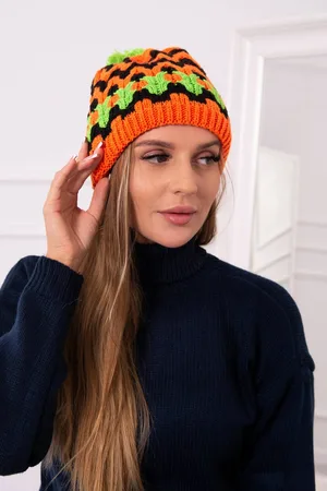 Kesi Dámská kšiltovka Laila K283 oranžová neon +černá+zelená neon