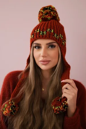 Kesi Dámská kšiltovka s dlouhými ušima Nadia K321 foxy