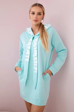 Kesi Šaty s kapucí Oversize mint