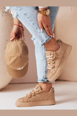D-Street Sportowe sneakersy damskie SNEAKI khaki