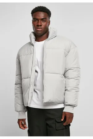 Urban classics Krátká bunda Big Puffer z lehkého asfaltu