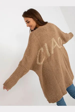Och Bella Cardigan-TW-SW-BI-M2201.87-dark beige