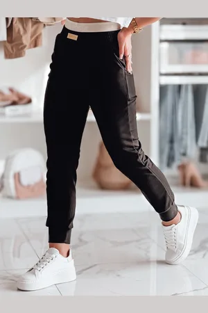 D-Street Spodnie dresowe damskie slim fit LA VOGUE czarne