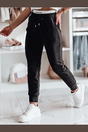 D-Street Spodnie dresowe damskie slim fit SPORTIVO czarne