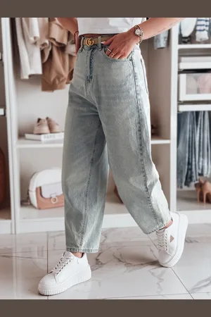 D-Street Spodnie damskie jeansowe wide leg WIDENOVA niebieskie