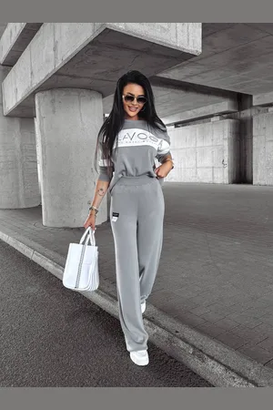 OLAVOGA Grey sweater set LUXFORM