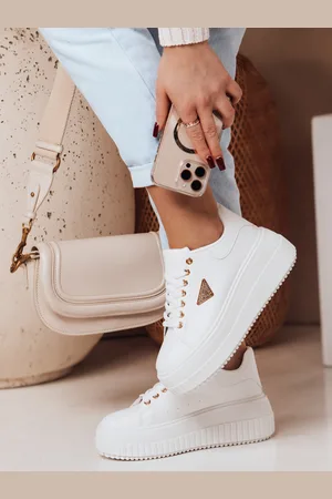 D-Street Sneakersy damskie na platformie SNIKPIK białe