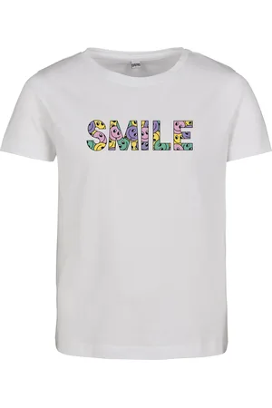 Mister Tee Dětské tričko s krátkým rukávem Colorful Smile bílé