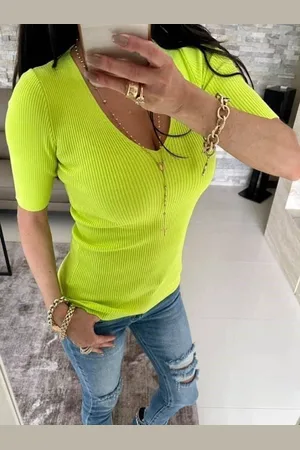 By o la la Lime blouse axp0679. S37