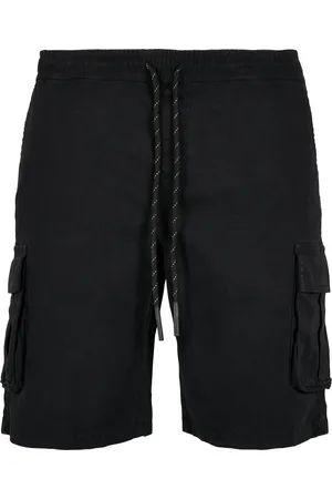 Urban classics Cargo šortky se stahovací šňůrkou černé