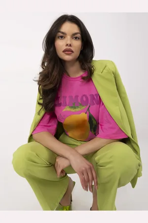 Italy Moda T-shirt-MI-TS-M736-1.36-pink