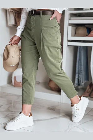 D-Street Spodnie damskie chinosy CHINOSKA khaki