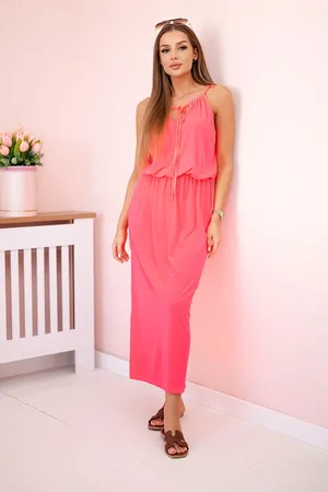 Kesi Boho šaty s růžovým neonem