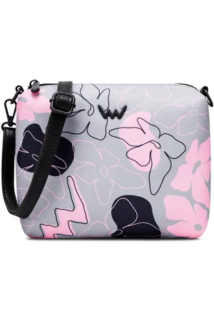 Vuch Kabelka Nuria Flowers Line Grey