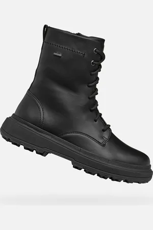 Geox Černá dámská kotníková obuv Lamidie + Grip ABX - Dámské