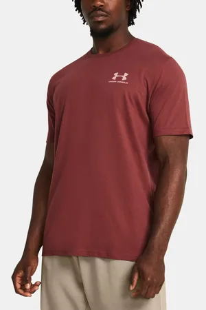 Under Armour Pánské triko Sportstyle Left Chest SS - červené