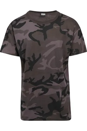 Urban classics Camo Oversized tričko tmavé masky