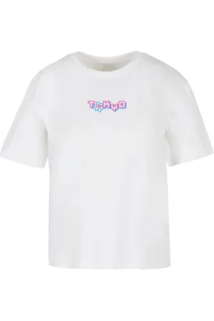 Mister Tee Dámské neonové tričko Tokyo Dragon - bílé
