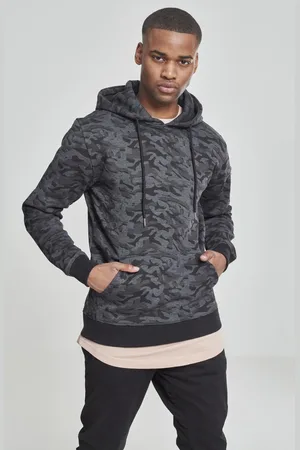 Urban classics Sweat Camo Bomber Hoody tmavé maskování