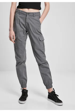 Urban classics Dámské cargo kalhoty s vysokým pasem lightshadow