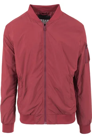 Urban classics Bunda Light Bomber Jacket vínová