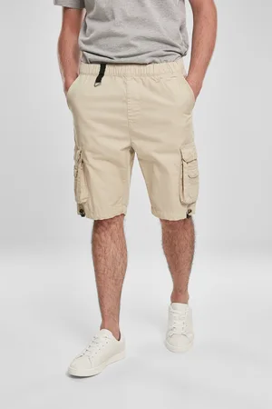 Urban classics Double Pocket Cargo Shorts betonové