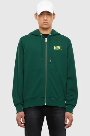Diesel Sweatshirt - SGIRKHOODZIPLOGO dark green