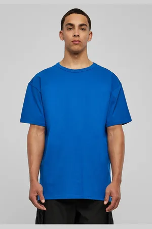 Urban classics Sportovní oversized triko v modré barvě