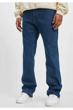 DEF Straight Loose Fit Denim středně sepraná