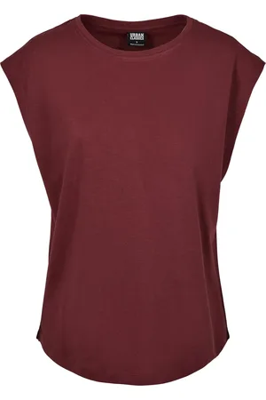 Urban classics Dámské tričko Basic Shaped třešeň