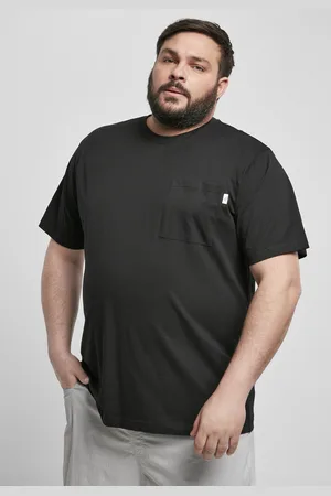 Urban classics Základní kapesní tričko z organické bavlny černé