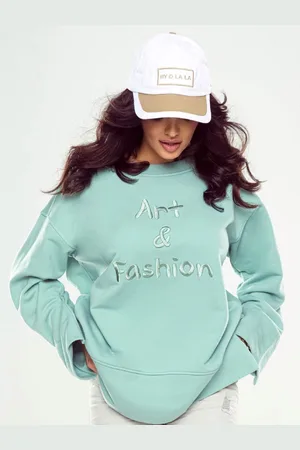 By o la la Celadon sweatshirt cxp1257.fadedgreen