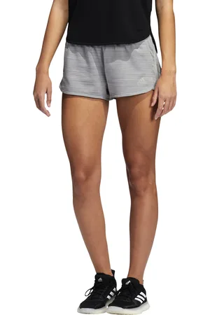 adidas Dámské šortky Pacer 3-Stripes Woven Heather Shorts Mgh Solid Grey