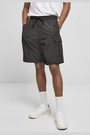 Urban classics Nylonové kraťasy Cargo černé