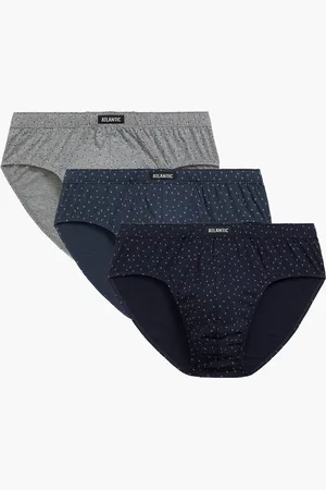 ATLANTIC Pánské klasické slipy 3Pack - vícebarevné