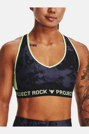Under Armour Podprsenka UA Pjt Rck Crssbk Bra Print-BLK - Dámské