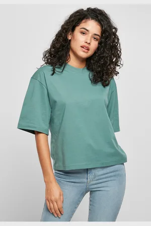 Urban classics Dámské organické oversized tričko s bílým listem